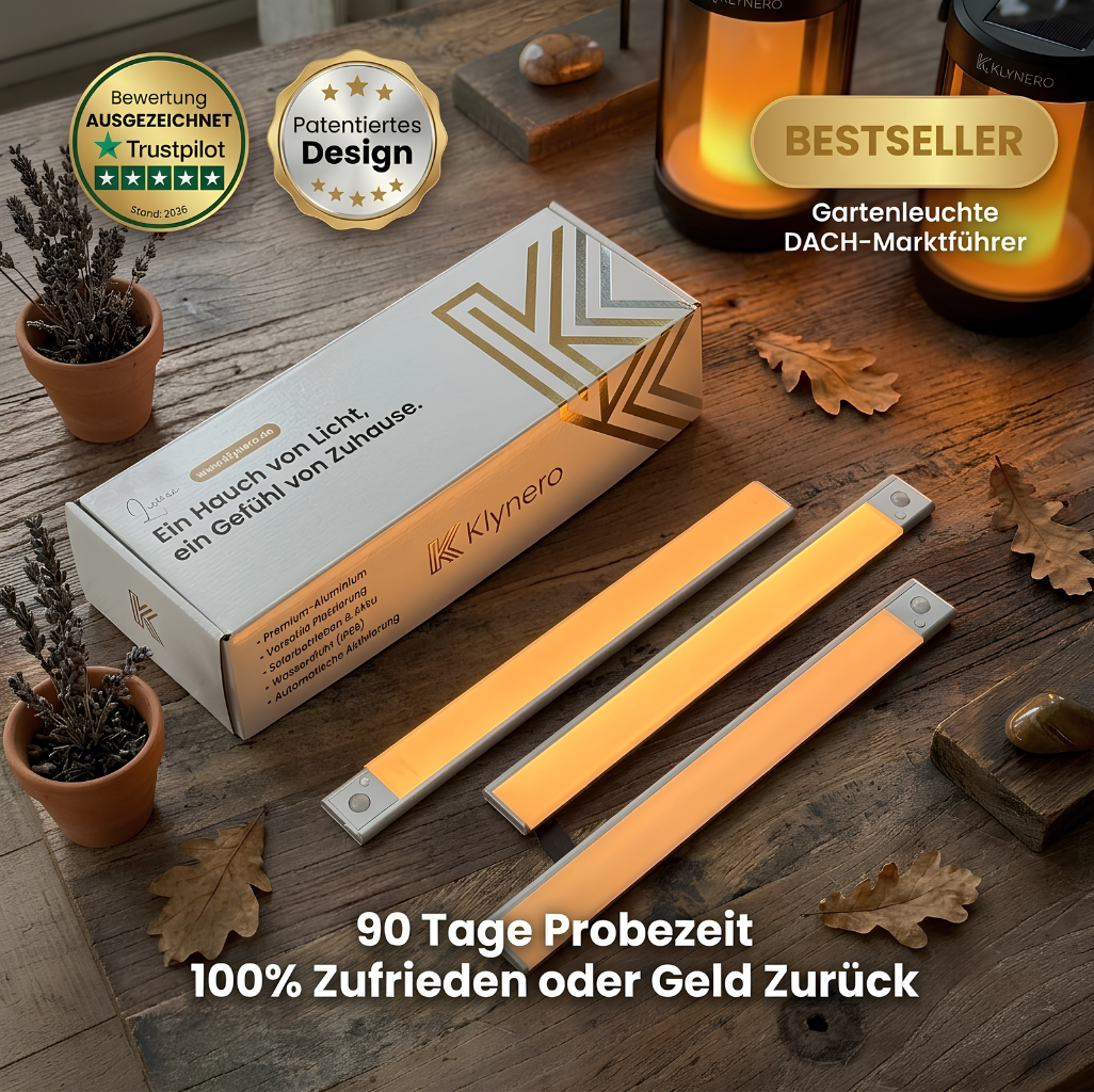Klynero Kabelloser LED-Streifen mit Bewegungsmelder