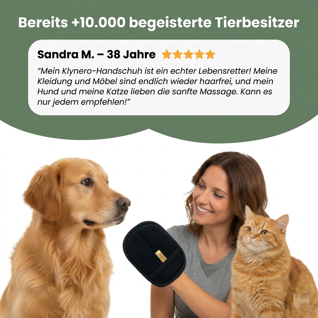 Klynero Anti-Haar – Wiederverwendbarer & umweltfreundlicher Tierhaare-Handschuh