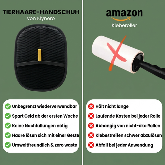 Klynero Anti-Haar – Wiederverwendbarer & umweltfreundlicher Tierhaare-Handschuh