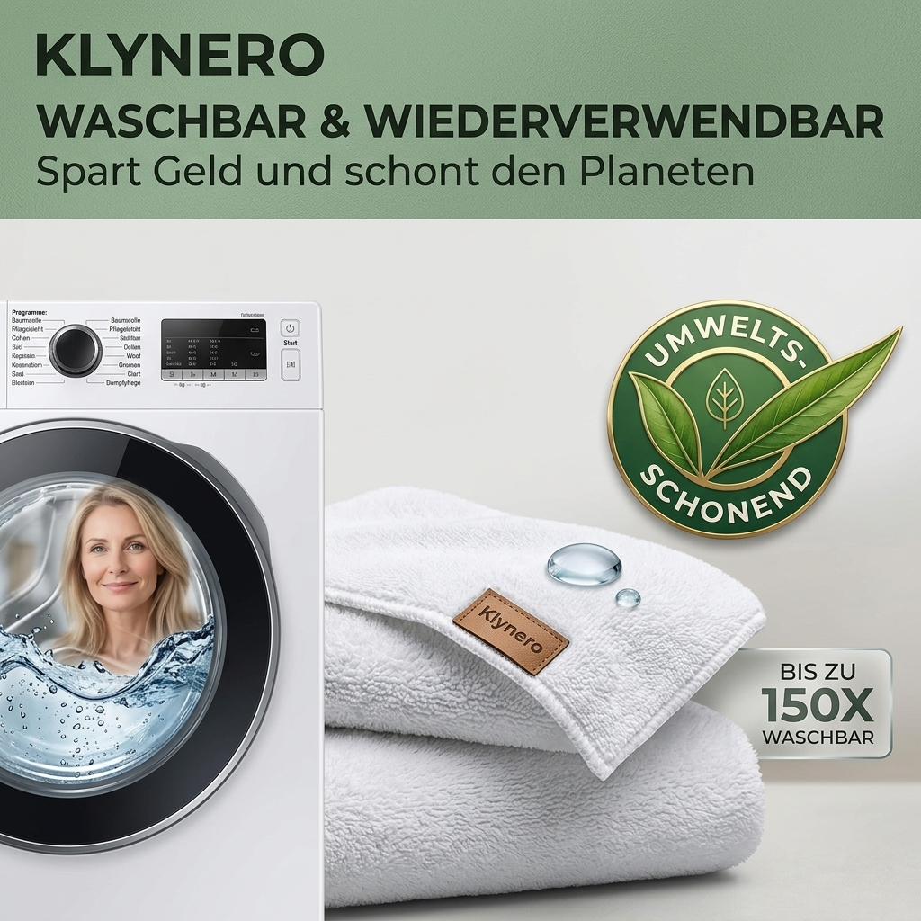 Klynero Wischmopp-Tuch – Waschbare & wiederverwendbare Mopp-Pads für müheloses Reinigen