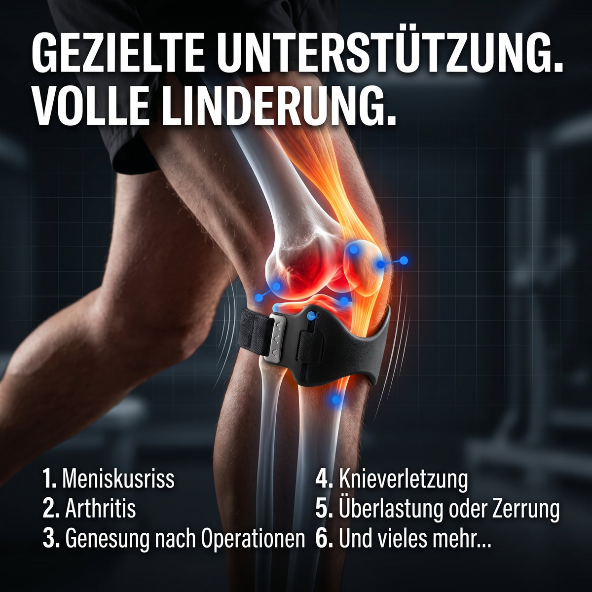 Klynero PrecisionBand – Präzisions-Kniebandage
