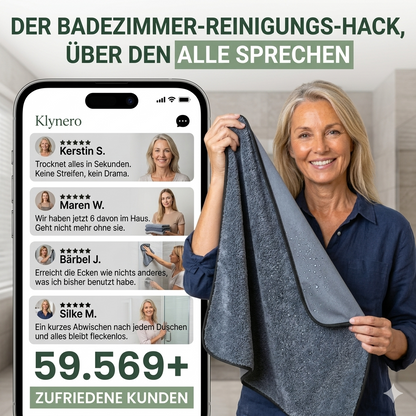 Klynero XXL (60x40cm) Streifenfreie Reinigung – nur mit Wasser
